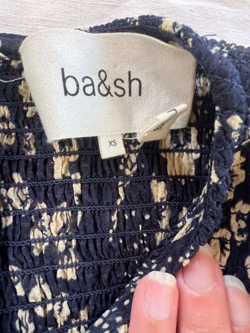 ba&sh | ollie ruffle-trimmed floral-print crepe maxi dress - XS - Picture 4 of 8